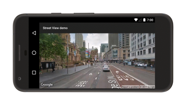 Street View panorama animation Street View panorama animation demo